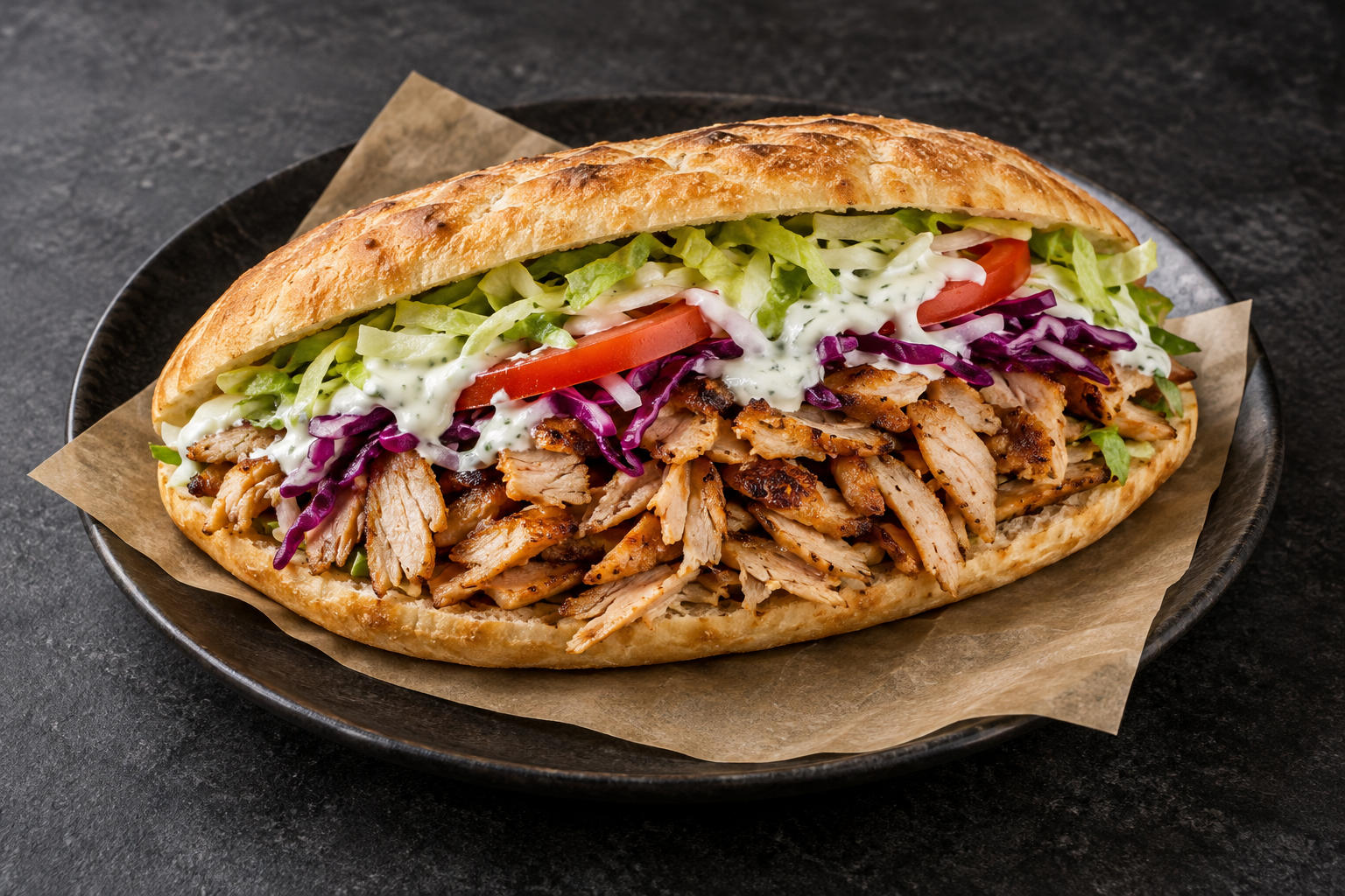 Döner klasik — ukázka jídelníčku